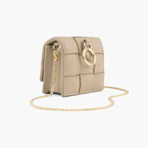 Ideal of Sweden Braided Mini AirPods Bag Light Camel - Image 3