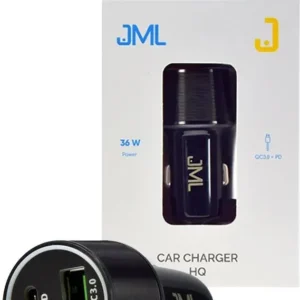 JML CC-105 automobilinis įkroviklis - 2x USB 1.5A 36W PD QC 3.0