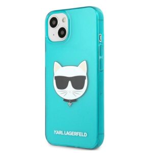 KARL LAGERFELD KLHCP13SCHTRB Apple iPhone 13 mini 5.4 "BLUE/BLUE HARDdėklas GLITTER CHOUPETTE FLUO - Image 2