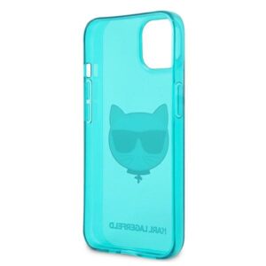 KARL LAGERFELD KLHCP13SCHTRB Apple iPhone 13 mini 5.4 "BLUE/BLUE HARDdėklas GLITTER CHOUPETTE FLUO - Image 7