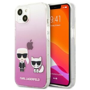KARL LAGERFELD KLHCP13SCKTRP Apple iPhone 13 mini 5.4 "HARDdėklas PINK/PINK KARL & CHUPETTE