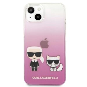 KARL LAGERFELD KLHCP13SCKTRP Apple iPhone 13 mini 5.4 "HARDdėklas PINK/PINK KARL & CHUPETTE - Image 3