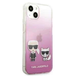 KARL LAGERFELD KLHCP13SCKTRP Apple iPhone 13 mini 5.4 "HARDdėklas PINK/PINK KARL & CHUPETTE - Image 4