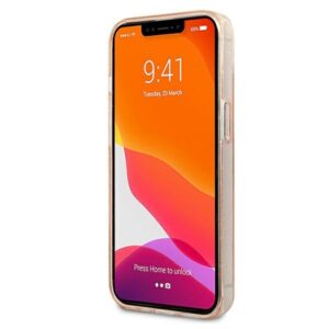 KARL LAGERFELD KLHCP13SKHTUGLGO Apple iPhone 13 mini 5.4 "GOLD/GOLD HARDdėklas GLITTER KARL`S HEAD - Image 5