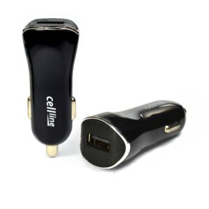 Automobilinis įkroviklis CELLLINE 1XUSB 1A BLACK (ONLY HEAD)