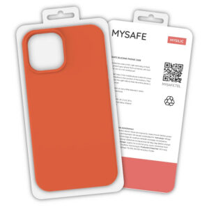 MYSAFE silikoninis Dėklas Apple iPhone 12 Pro Max ORANGE BOX