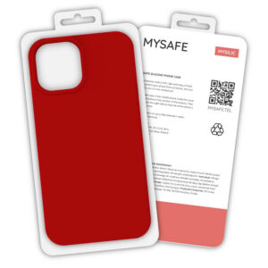 MYSAFE silikoninis Dėklas Apple iPhone 12 Pro Max RED BOX