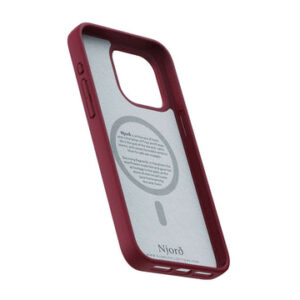 Njord "Suede MagSafe" dėklas skirtas Apple iPhone 15 Pro, red - Image 3
