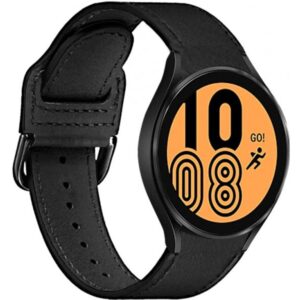PURO Leather band Classic for Galaxy Watch4/Watch 4 classic, black