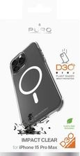 Puro Impact Clear D3O Bio dėklas skirtas Apple iPhone 15 Pro Max - skaidrus