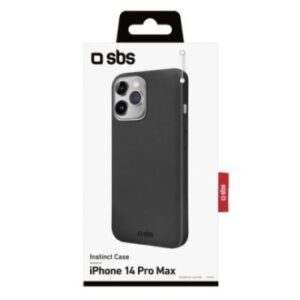 SBS juodos spalvos Instinct dėklas Rigid, velvet touch, skirtas Apple iPhone 14 Pro Max