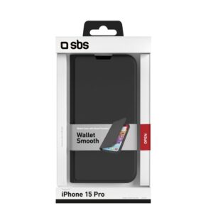 SBS Book Wallet Lite dėklas skirtas Apple iPhone 15 Pro Max
