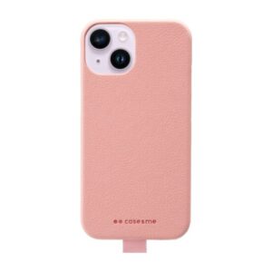 SBS Dėklas & Me Amelie cover in leather effect material for iPhone 14- rožinės spalvos - Image 2