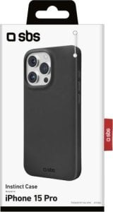 SBS Instinct Apple iPhone 15 Pro dėklas juodos spalvos