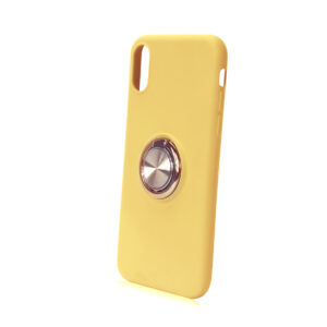 silikoninis RING Dėklas Apple iPhone 7 PLUS / 8 PLUS YELLOW - Image 3