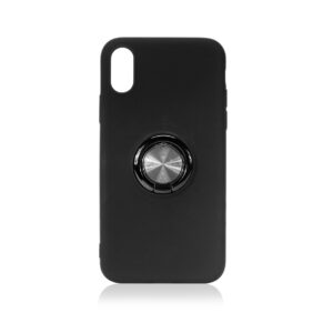 Silikoninis dėklas Ring Samsung Galaxy A02S juodos spalvos - Image 3