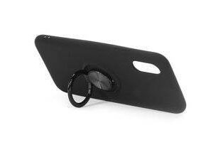 Silikoninis dėklas Ring Samsung Galaxy A42 juodos spalvos