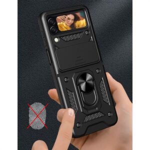 TECH-ProTECT CAMSHIELD Pro Galaxy Z FLIP 4 juodos spalvos - Image 3