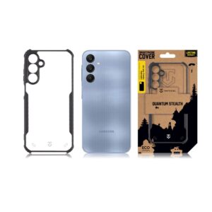 Tactical Quantum Stealth dėklas skirtas Samsung Galaxy A25 5G Clear/juodos spalvos