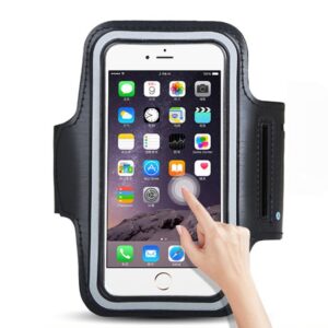 UNIVERSAL RUNNING ARMBAND FOR 6" SMARTPHONES juodos spalvos - Image 3