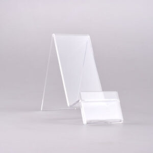 Plexi holder for mobile phones - height 80mm, width 40mm, depth 90mm
