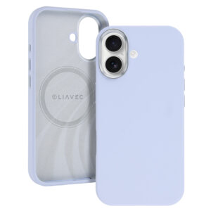 Liavec Silky dėklas su Metal Camera Frame skirtas Apple iPhone 17 blue