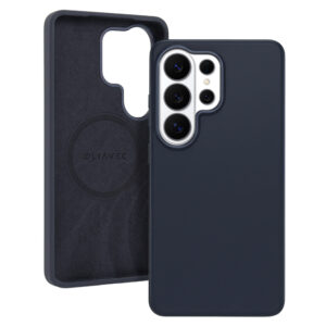 Liavec Silky dėklas su Metal Camera Frame for Samsung Galaxy S26 Ultra blue