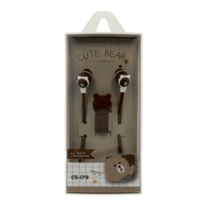 Earphones CASNI - CS-179 with microphone Brown - Image 1