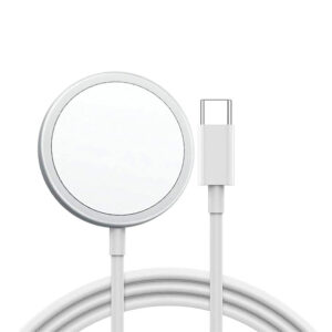 Wireless Induction Charger QI Fast Charge 15W Apple iPhone 15/15 Plus/15 Pro/15 Pro Max/16/16 Plus/16 Pro/16 Pro Max/17/17 Air/17 Pro/17 Pro Max - White - Image 1