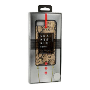 BAG - SNAKE Leather Dėklas - Apple iPhone XS MAX Gold