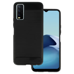 Back Dėklas CARBON for VIVO Y20S/Y11S juodos spalvos