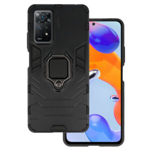 Ring Armor Dėklas for Xiaomi Redmi Note 11 Pro/Note 11 Pro 5G juodos spalvos