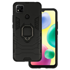 Ring Armor Dėklas for Xiaomi Redmi 10A juodos spalvos - Image 1