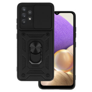 Slide Camera Armor Dėklas skirtas Samsung Galaxy A32 4G juodos spalvos