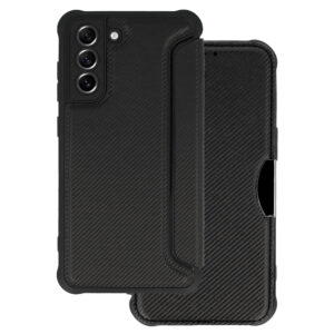 Razor Carbon Book Dėklas skirtas Samsung Galaxy S22 black