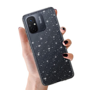 Crystal Glitter Dėklas for Xiaomi Redmi 12C/11A Silver