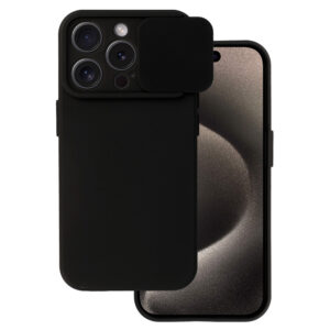 Camshield Soft skirtas Apple iPhone 15 Pro Max juodos spalvos
