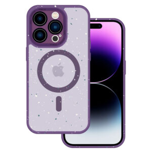 Tel Protect Magnetic Splash Frosted Dėklas skirtas Apple iPhone 15 Purple