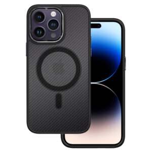 Tel Protect Magnetic Carbon Dėklas skirtas Apple iPhone 15 Plus juodos spalvos