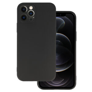 Back Dėklas MATT skirtas Apple iPhone 12 PRO juodos spalvos