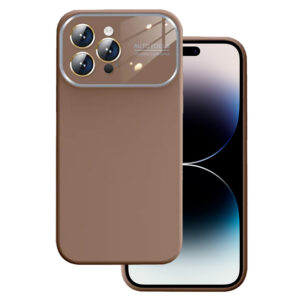 Soft Silicone Lens Dėklas skirtas Apple iPhone 11 brown