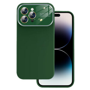Soft Silicone Lens Dėklas skirtas Apple iPhone 14 green