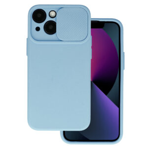 Camshield Soft skirtas Apple iPhone 15 Light blue