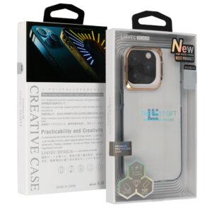 Transparent TPU Dėklas skirtas Apple iPhone 15 Plus gold