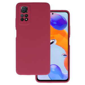 Silicone Lite Dėklas for Xiaomi Redmi Note 11 Pro/Note 11 Pro 5G burgundy