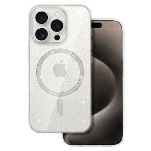 Glitter Magsafe Dėklas skirtas Apple iPhone 13 Pro transparent