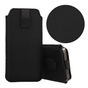 HIT Pouch Dėklas (Size XXL) skirtas Samsung S25 Ultra/S24 Ultra/M35/M23/A16 5G/Xiaomi Redmi 14C design 1 black