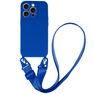 Strap Silicone Dėklas skirtas Apple iPhone 15 Plus design 2 blue