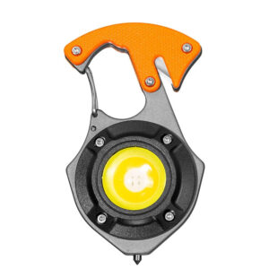 Mini flashlight LED keychain W5143 Type C with 2 screwdriver bits orange