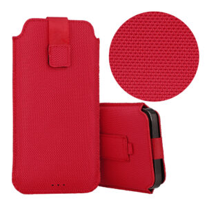 HIT Pouch Dėklas (Size XXL) skirtas Samsung S25 Ultra/S24 Ultra/M35/M23/A16 5G/Xiaomi Redmi 14C design 2 red
